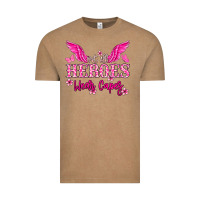 Vintage Coffee Not all heroes wear capes Cancer Awareness Vintage Tee - HowdyJamesFarm