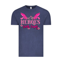 Vintage Denim Not all heroes wear capes Cancer Awareness Vintage Tee - HowdyJamesFarm