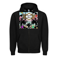 Black Beach Please Zipper Hoodie - CowhideDigitalArt