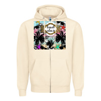 Sandshell Beach Please Zipper Hoodie - CowhideDigitalArt