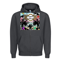 Smoke Beach Please Zipper Hoodie - CowhideDigitalArt