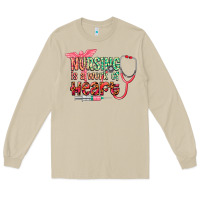 Mushroom cowgirl nursing is a work of heart Long Sleeve Tee - CowGirlArtShop