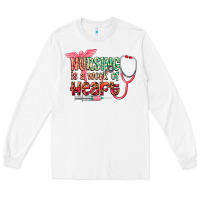 White cowgirl nursing is a work of heart Long Sleeve Tee - CowGirlArtShop