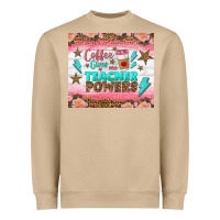 Mushroom coffee gives me teacher powers tumbler Heavyweight Sweatshirt - BundleAndBundleShop