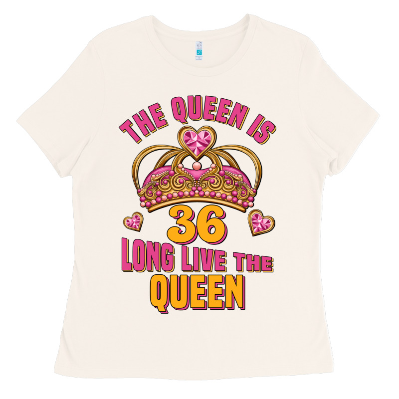 The Queen Is 36 Long Live The Queen Ladies Tee by Jasminsmagicworld | Teevron