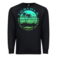 Black Bvi Tortola British Caribbean Island Souvenir Premium Sweatshirt - minhPixels