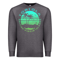 Charcoal Heather Bvi Tortola British Caribbean Island Souvenir Premium Sweatshirt - minhPixels