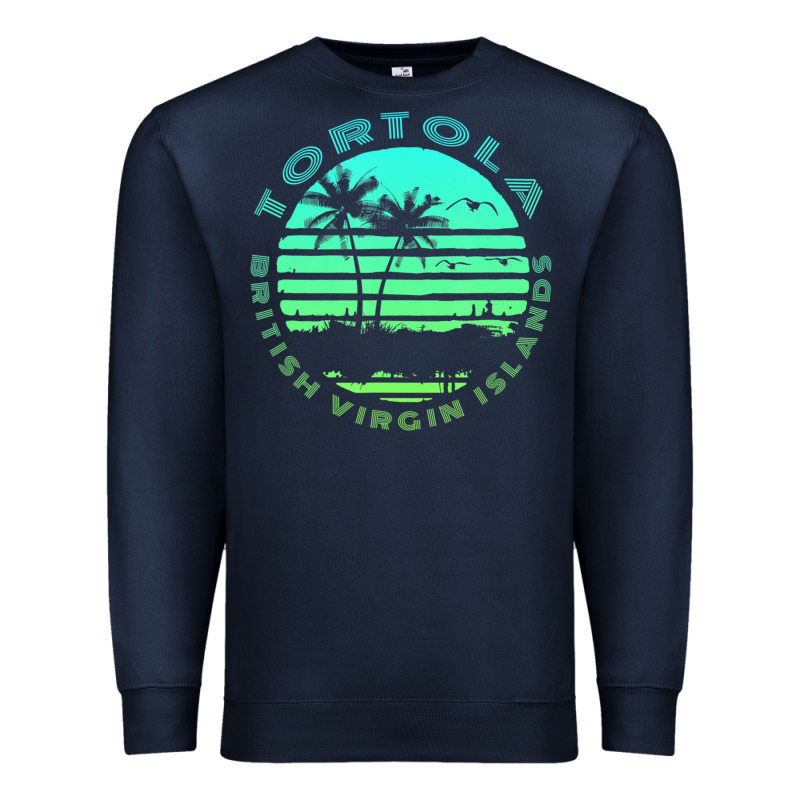 Bvi Tortola British Caribbean Island Souvenir Premium Sweatshirt by minhPixels | Teevron