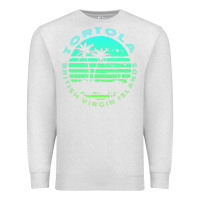 Oatmeal Heather Bvi Tortola British Caribbean Island Souvenir Premium Sweatshirt - minhPixels