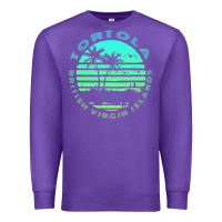 Purple Bvi Tortola British Caribbean Island Souvenir Premium Sweatshirt - minhPixels