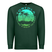 Sports Green Bvi Tortola British Caribbean Island Souvenir Premium Sweatshirt - minhPixels