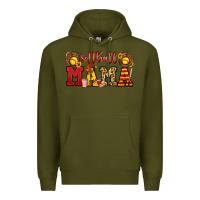 Army Green softball mama Premium Hoodie - Jasminsmagicworld