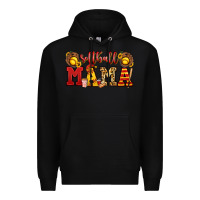 Black softball mama Premium Hoodie - Jasminsmagicworld