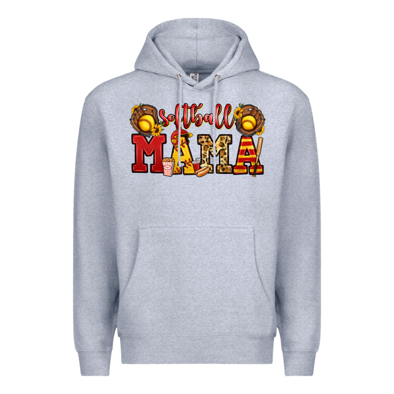 Softball Mama Premium Hoodie by Jasminsmagicworld | Teevron