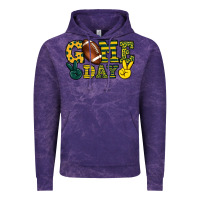 Cloud Purple Game day yellow and green team color Vintage Hoodie - HowdyJamesFarm