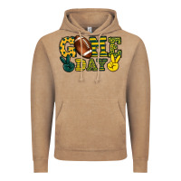 Vintage Coffee Game day yellow and green team color Vintage Hoodie - HowdyJamesFarm