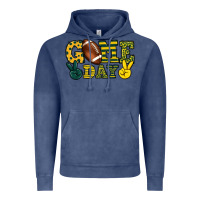 Vintage Denim Game day yellow and green team color Vintage Hoodie - HowdyJamesFarm
