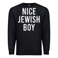 Black hanukkah nice jewish boy cool chanukah festival jewish gift t shirt Premium Sweatshirt - minhPixels