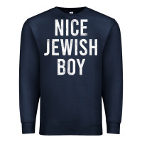 Navy hanukkah nice jewish boy cool chanukah festival jewish gift t shirt Premium Sweatshirt - minhPixels