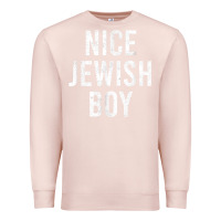 Pale Pink hanukkah nice jewish boy cool chanukah festival jewish gift t shirt Premium Sweatshirt - minhPixels