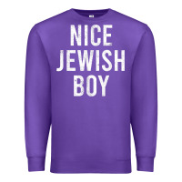 Purple hanukkah nice jewish boy cool chanukah festival jewish gift t shirt Premium Sweatshirt - minhPixels