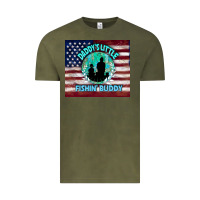Vintage Olive daddy's little fishin buddy Vintage Tee - TumblerDesignByShophia