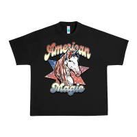 Black American unicorn magic Urban Heavy Tee - HowdyJamesFarm