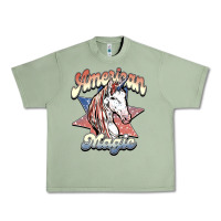 Oil Green American unicorn magic Urban Heavy Tee - HowdyJamesFarm