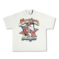 Pistachio American unicorn magic Urban Heavy Tee - HowdyJamesFarm
