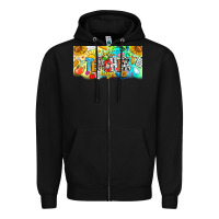 Black Best Teacher Ever Zipper Hoodie - CowhideDigitalArt