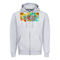 Heather Grey Best Teacher Ever Zipper Hoodie - CowhideDigitalArt