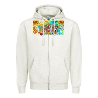 Oatmeal Heather Best Teacher Ever Zipper Hoodie - CowhideDigitalArt