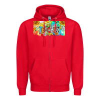 Red Best Teacher Ever Zipper Hoodie - CowhideDigitalArt