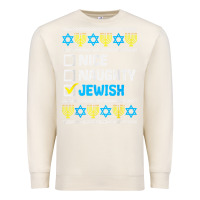 Sandshell nice naughty jewish ugly hanukkah sweater chanukah jew gift premium t Premium Sweatshirt - minhPixels