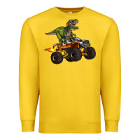 Lemon monster truck and t rex dinosaur Premium Sweatshirt - Artiststas