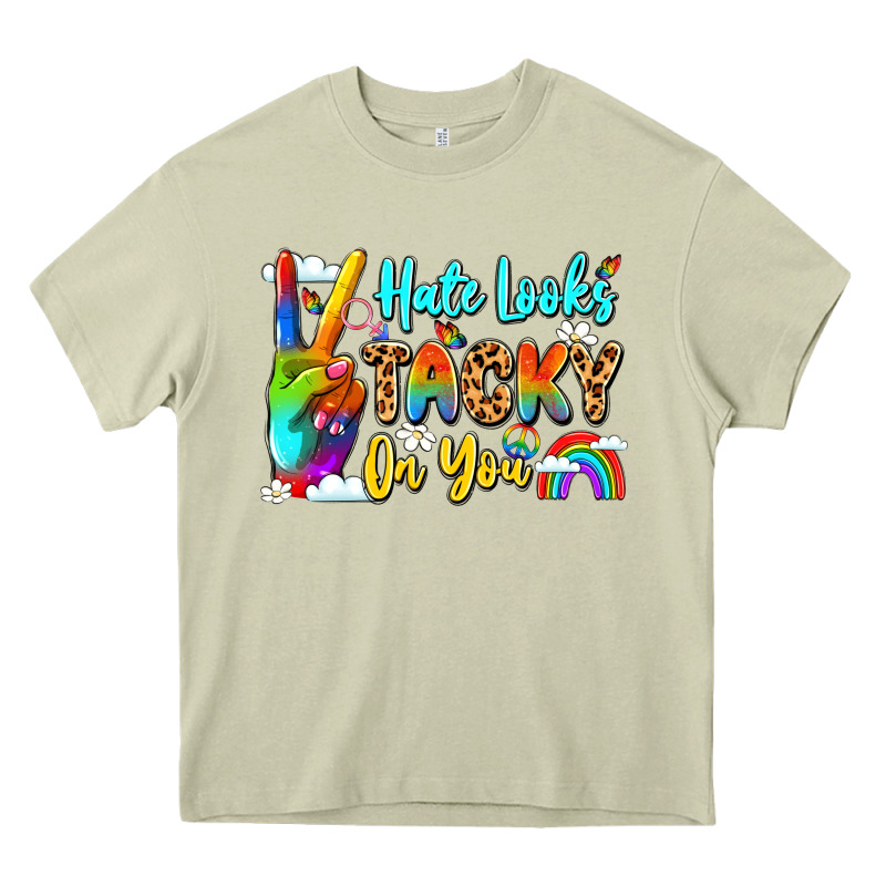 Hate Looks Tacky On You Heavy Core Tee by LillyAllenDesigns | Teevron