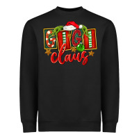 Black Christmas Gigi Claus Heavyweight Sweatshirt - FaDigitalArtStudio