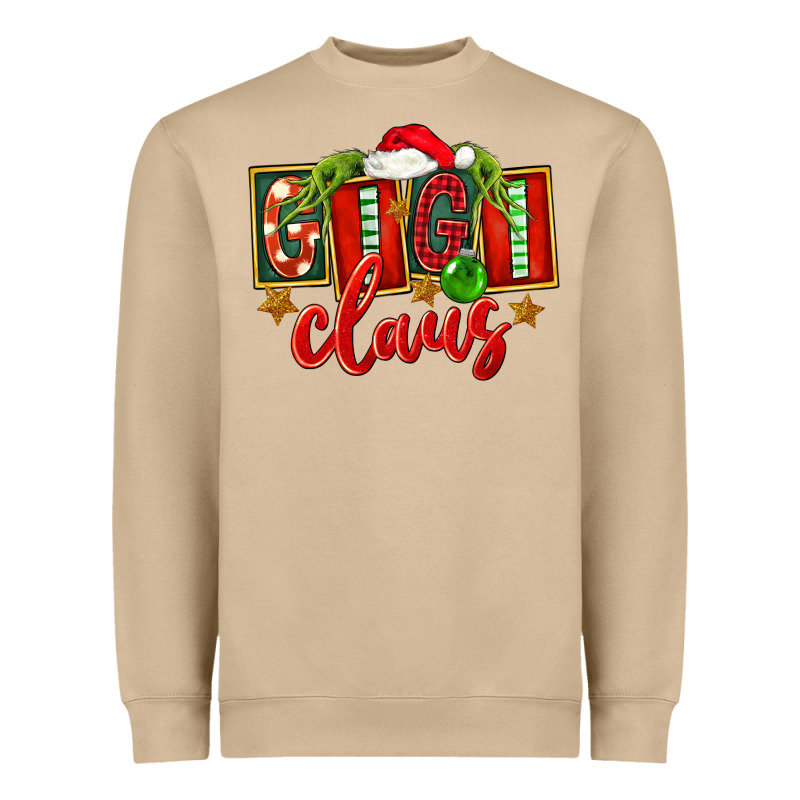 Christmas Gigi Claus Heavyweight Sweatshirt by FaDigitalArtStudio | Teevron