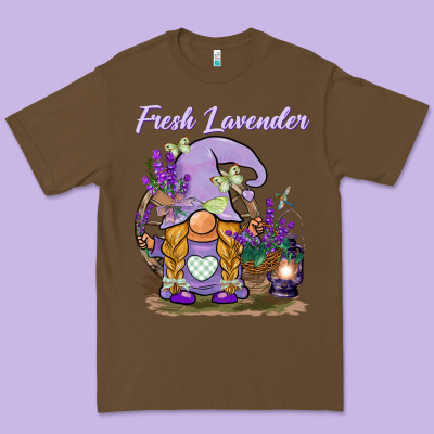 Fresh Lavender Gnome Premium Tee Designed By Barkaloodesign