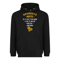 Black engineer engineering mechanical profession electrical gift Heavyweight Hoodie - minhPixels