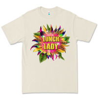 Bone lunch lady tie dye sunflower Premium Tee - BarkalooDesign
