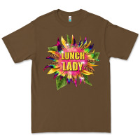 Cacao lunch lady tie dye sunflower Premium Tee - BarkalooDesign