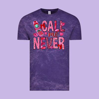 Call Me Never Valentine's Day Vintage Tee Designed By Howdyjamesfarm