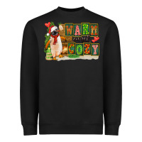 Black Warm And Cozy Penguin Heavyweight Sweatshirt - FaDigitalArtStudio