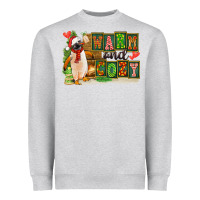 Heather Grey Warm And Cozy Penguin Heavyweight Sweatshirt - FaDigitalArtStudio
