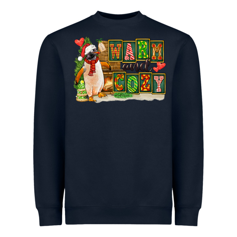 Warm And Cozy Penguin Heavyweight Sweatshirt by FaDigitalArtStudio | Teevron