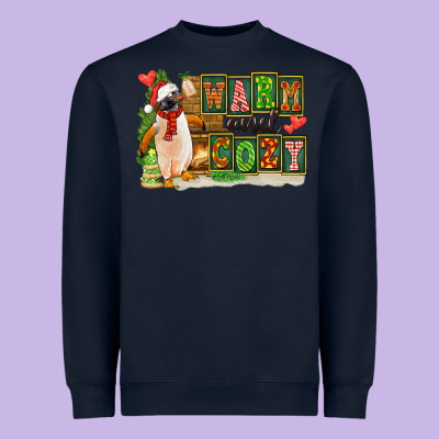 Warm And Cozy Penguin Heavyweight Sweatshirt Designed By Fadigitalartstudio