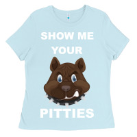 Baby Blue Show Me Your pitties Ladies Tee - Bettercallsaul