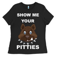 Black Show Me Your pitties Ladies Tee - Bettercallsaul