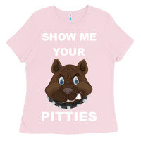 Bubblegum Pink Show Me Your pitties Ladies Tee - Bettercallsaul